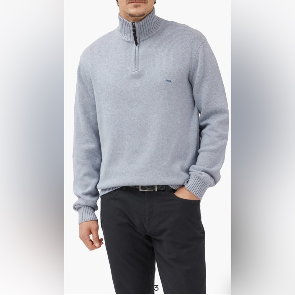Rodd & Gunn Gray Zip-Up Sweater